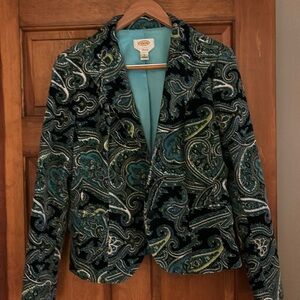 Talbots paisley blazer